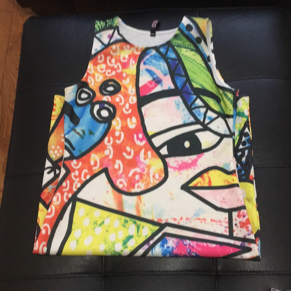 Colorful body con dress